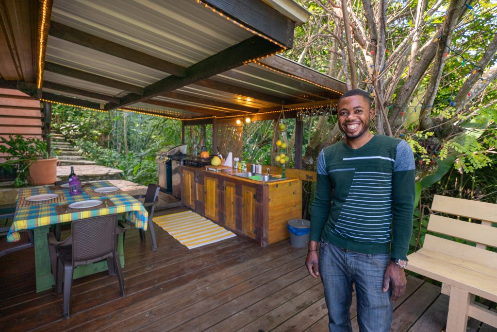 Your host in the outdoor California kitchen